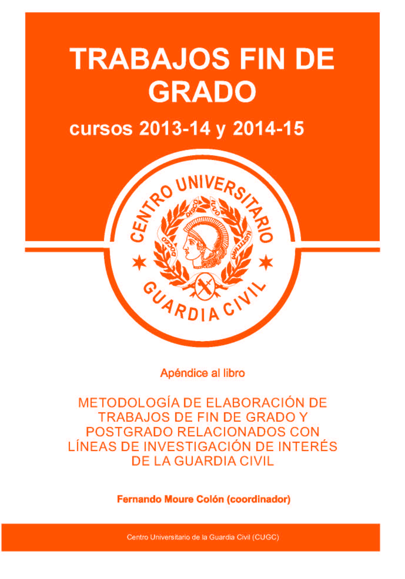 Portada de Trabajos Fin de Grado 2013-2015