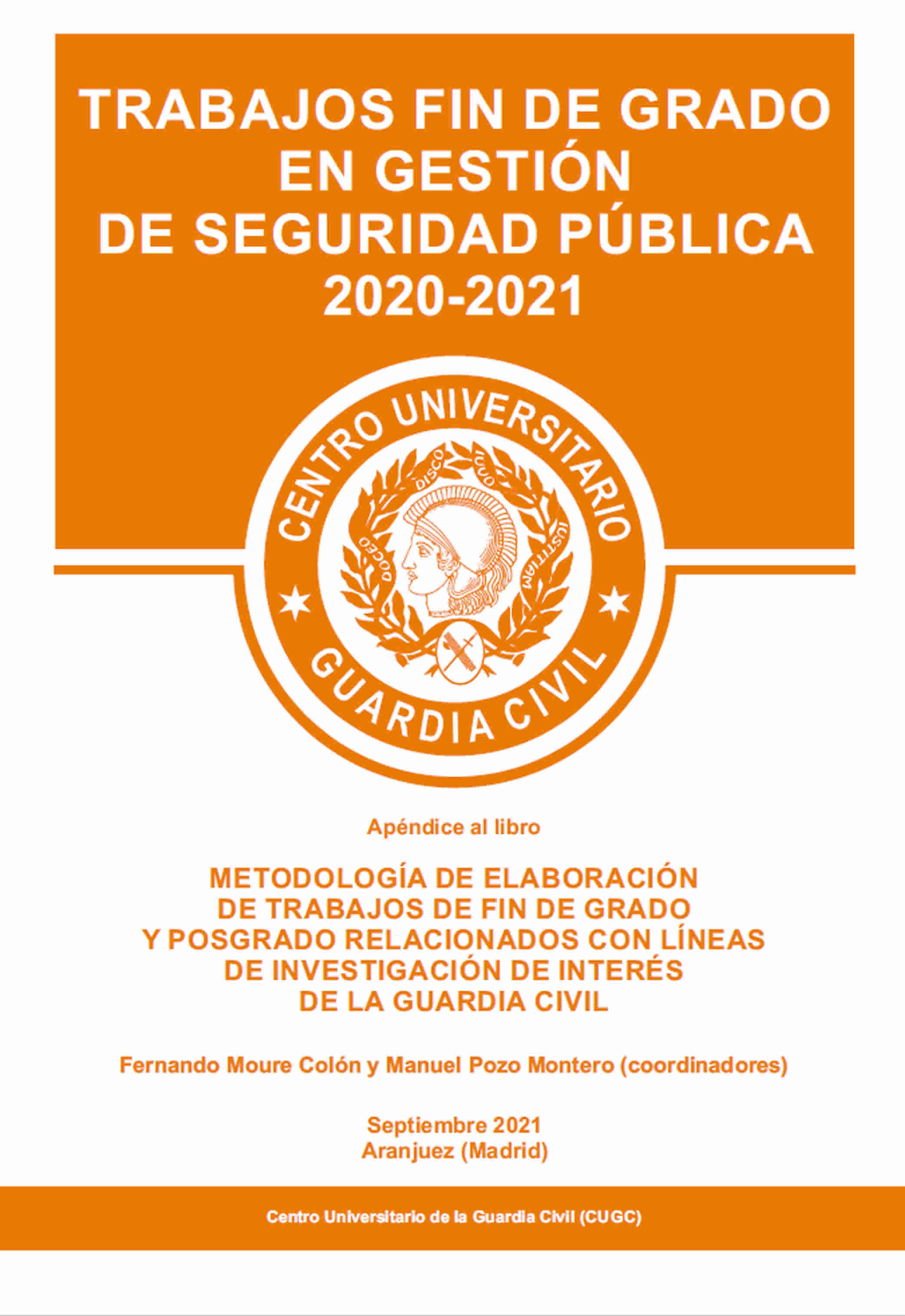 Portada de Trabajos Fin de Grado GGSP 2020-2021