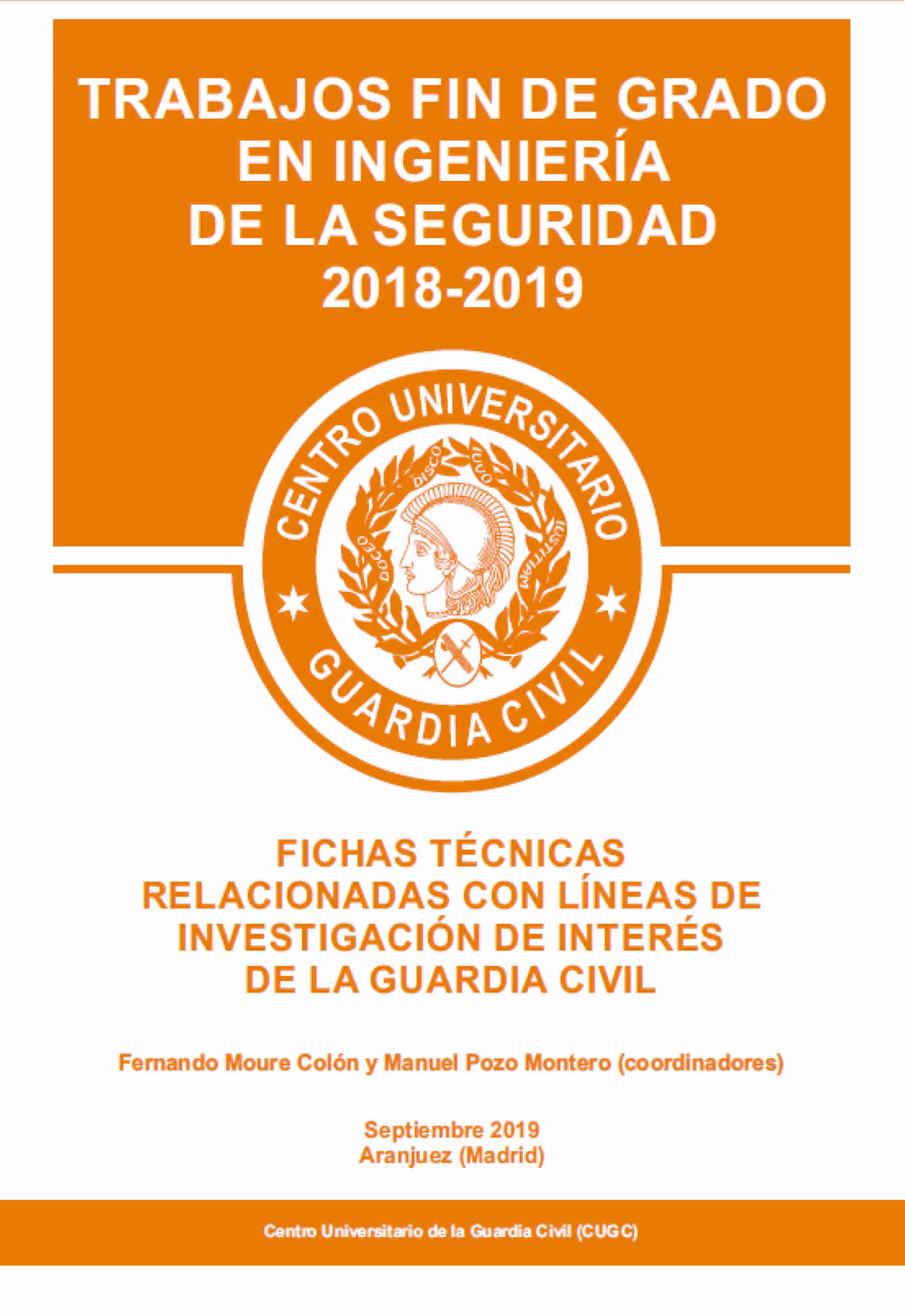 Portada de Trabajos Fin de Grado GIS 2018-2019