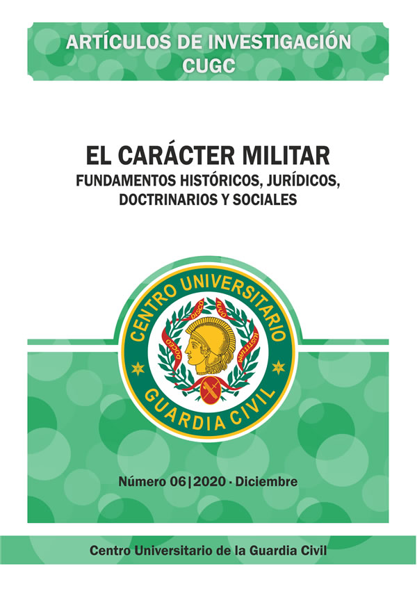 Portada de EL CARÁCTER MILITAR Fundamentos históricos, jurídicos, doctrinarios y sociales