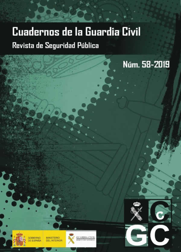 Portada de Cuadernos de la Guardia Civil. Revista de Seguridad Pública nº 58