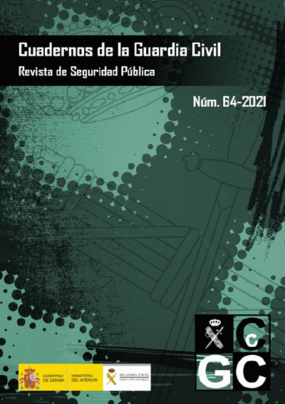 Portada de Cuadernos de la Guardia Civil. Revista de Seguridad Pública nº 64