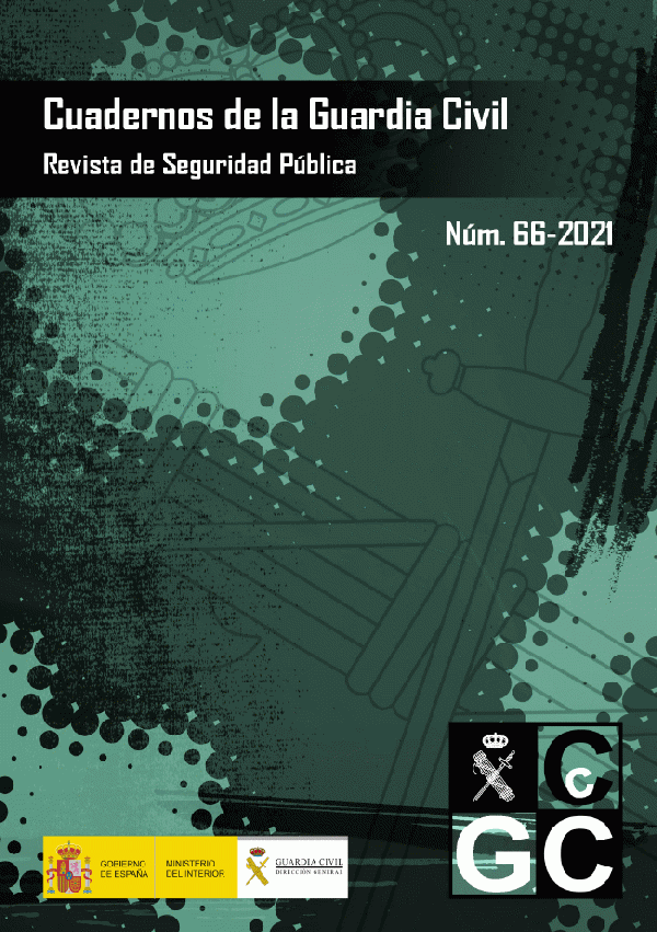 Portada de Cuadernos de la Guardia Civil. Revista de Seguridad Pública nº 66