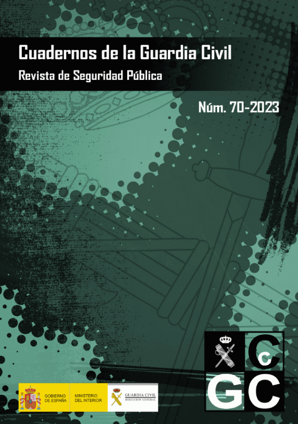 Portada de Cuadernos de la Guardia Civil. Revista de Seguridad Pública nº 70