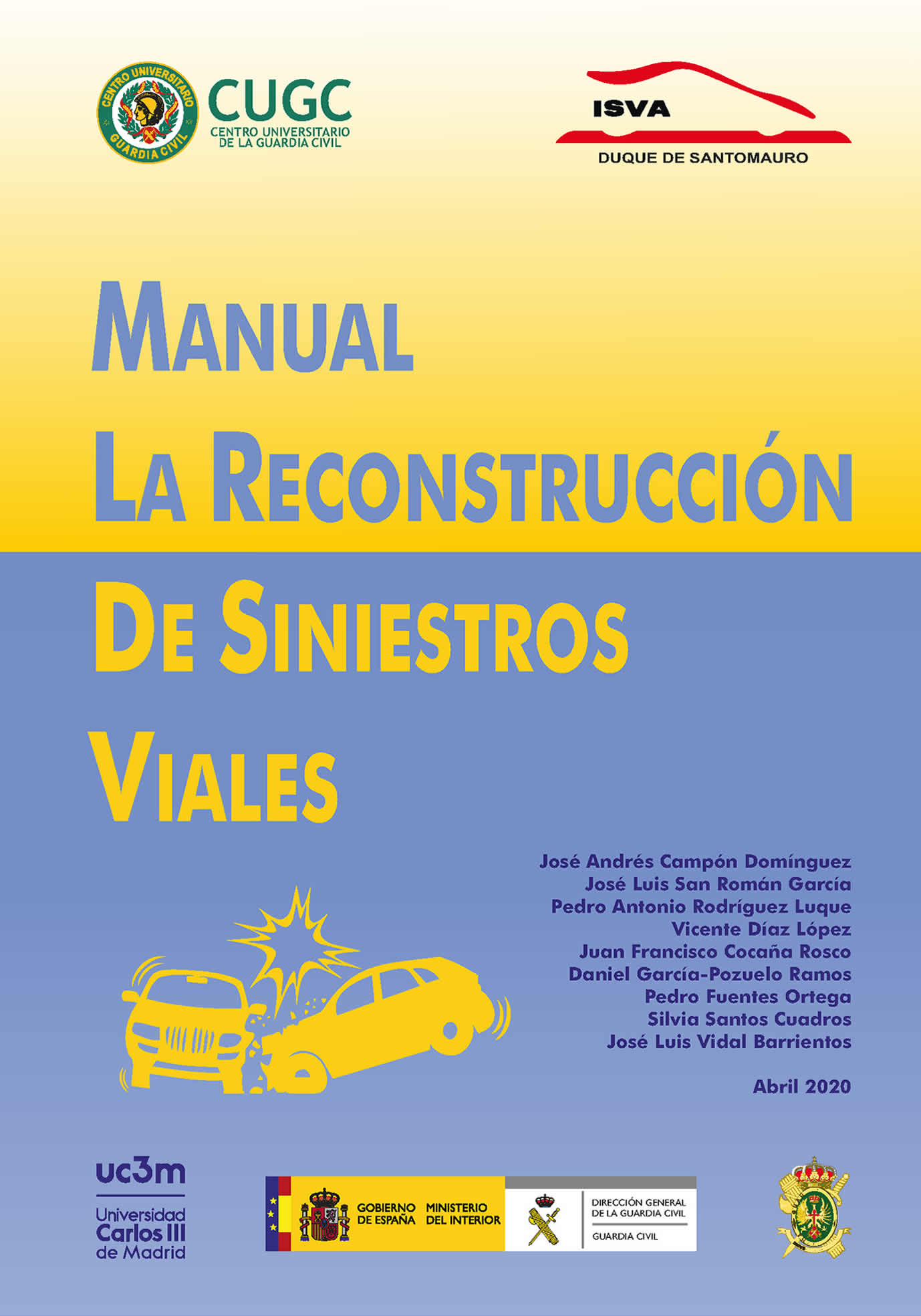 Portada de Manual 'La Reconstrucción de Siniestros Viales'