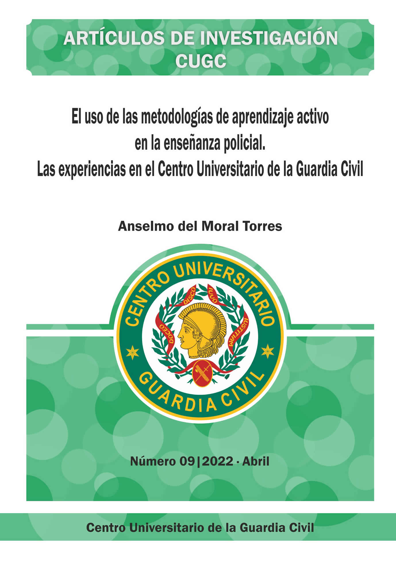 Portada de El uso de las metodologías de aprendizaje activo en la enseñanza policial 
