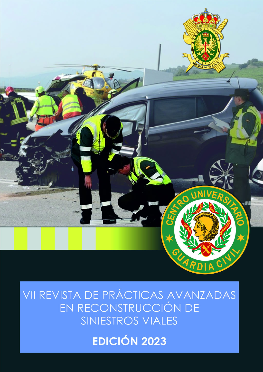 Portada de VII Revista de Prácticas Avanzadas en Reconstrucción de Siniestros Viales