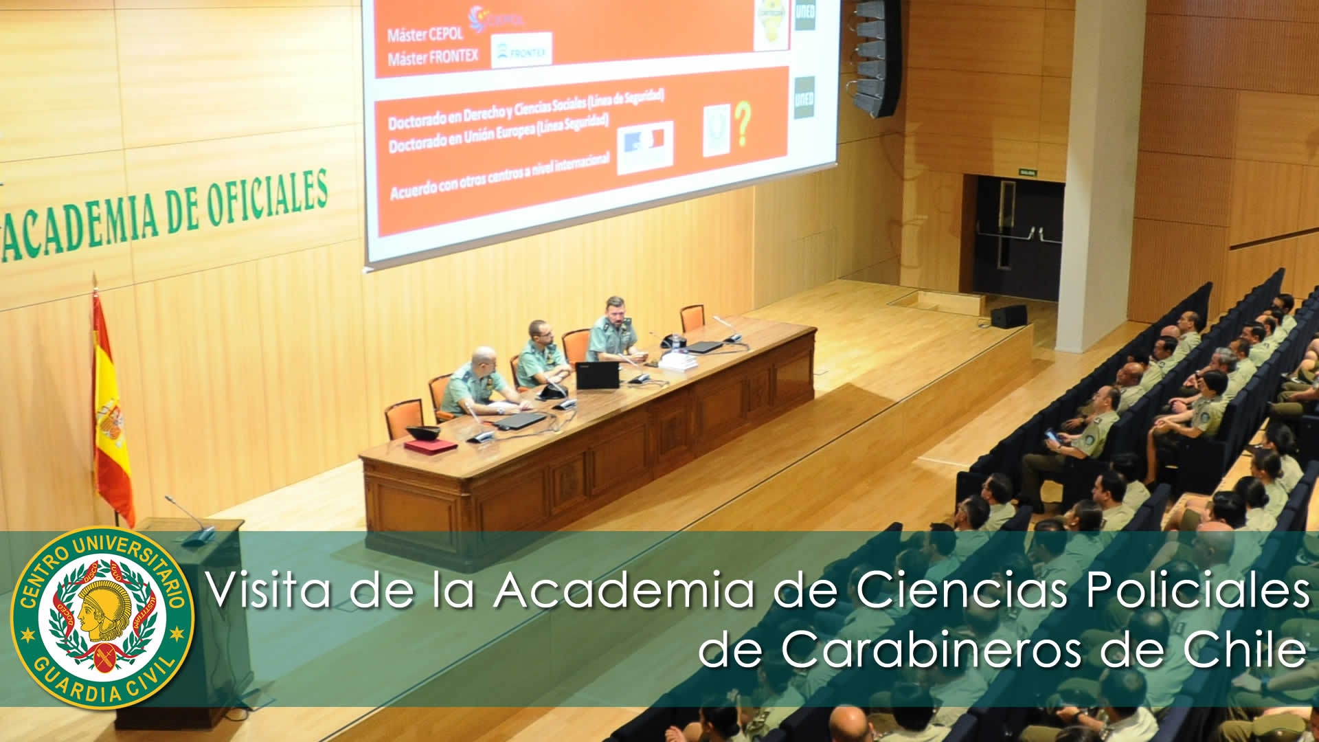 Visita de la Academia de Ciencias Policiales (ACIPOL) de Carabineros de Chile