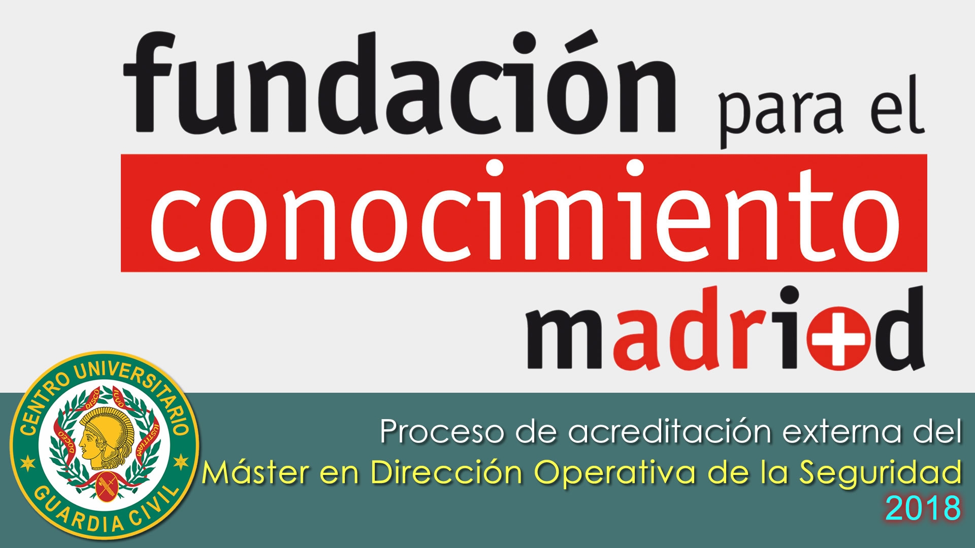 Se inicia el proceso de acreditación externa de la calidad del Máster Universitario en Dirección Operativa de la Seguridad