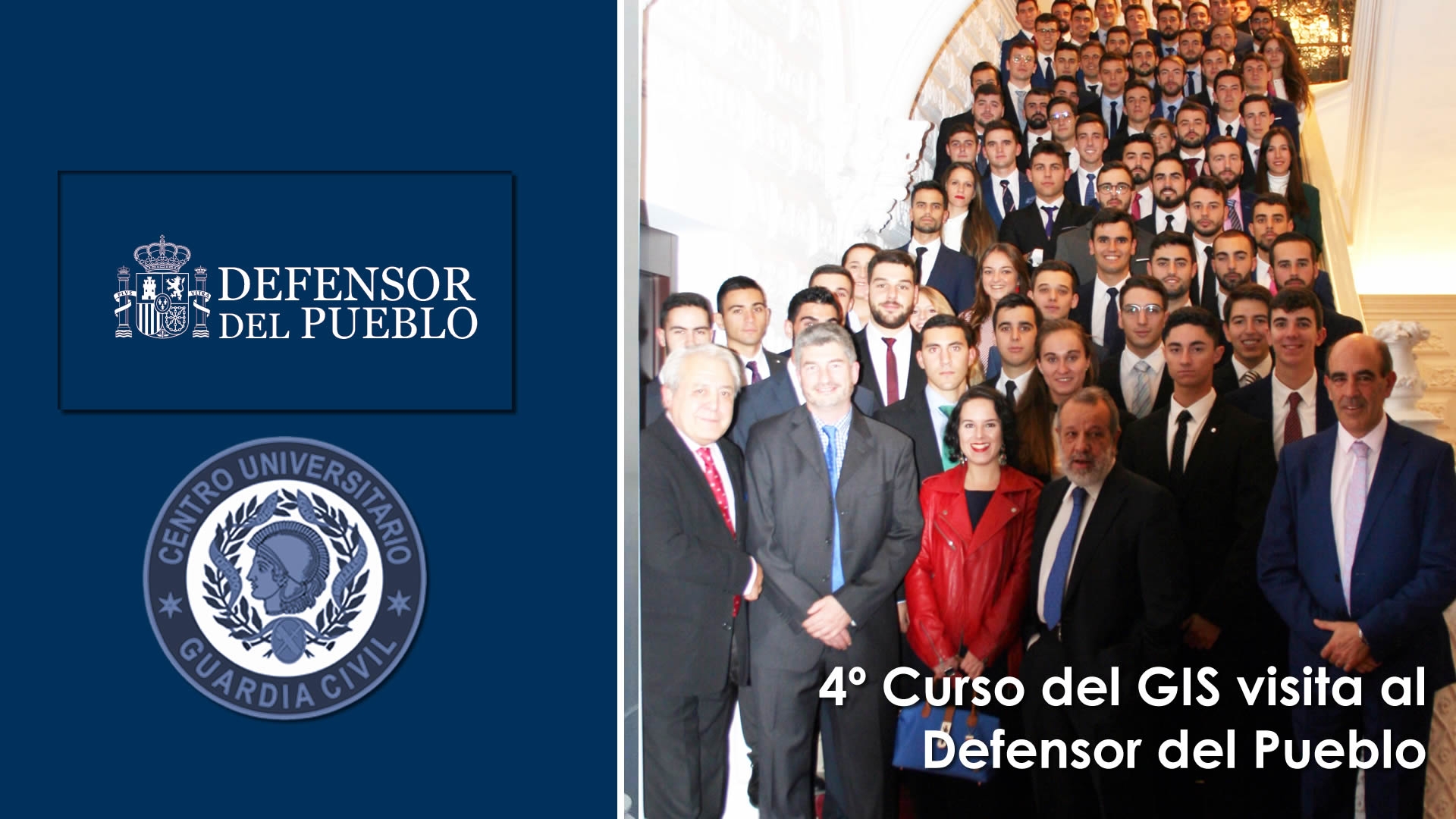 Visita de los alumnos de 4º Curso del Grado en Ingeniería de la Seguridad al Defensor del Pueblo