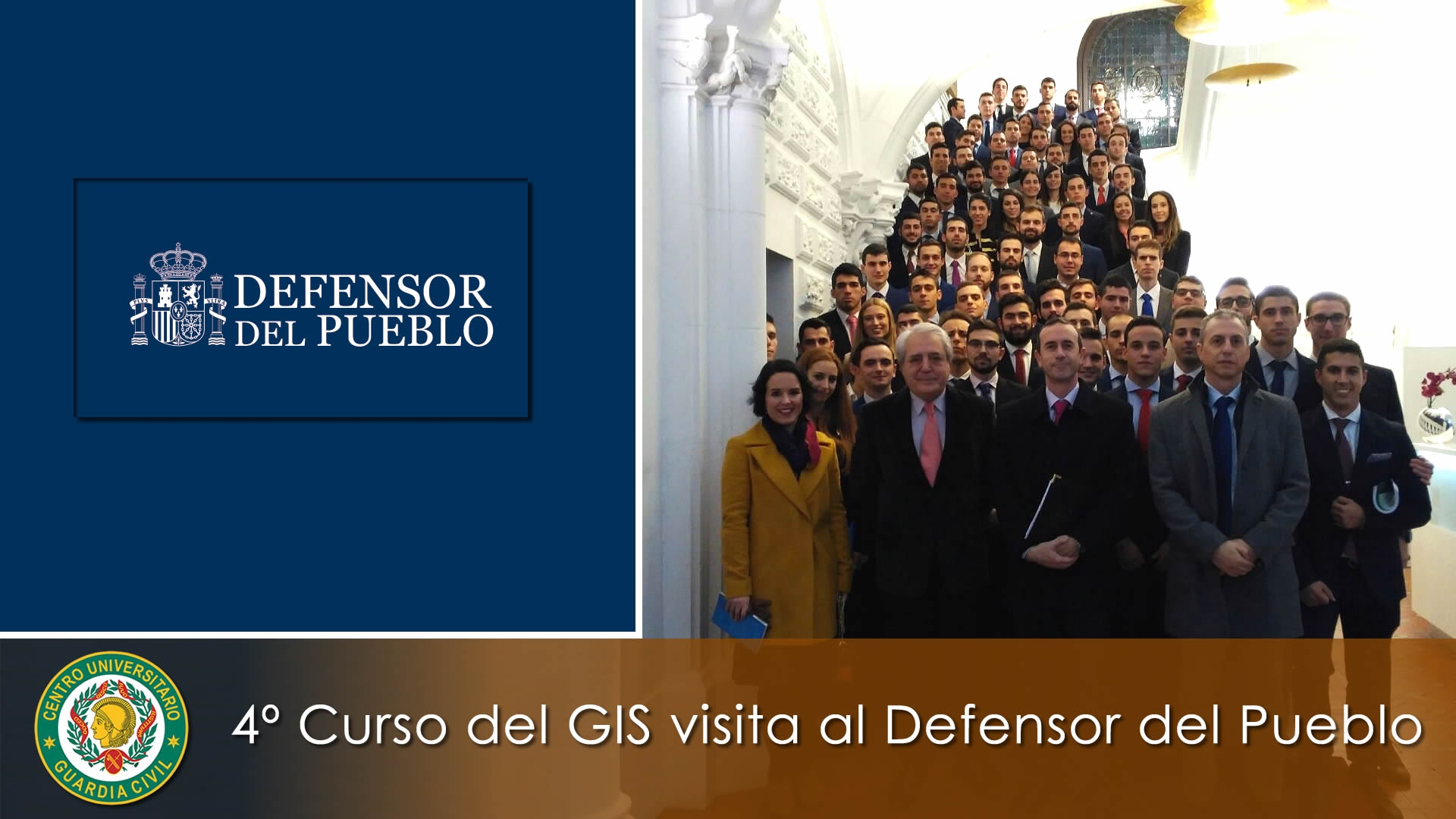 Visita al Defensor del Pueblo por los alumnos de 4º Curso del Grado en Ingeniería de la Seguridad