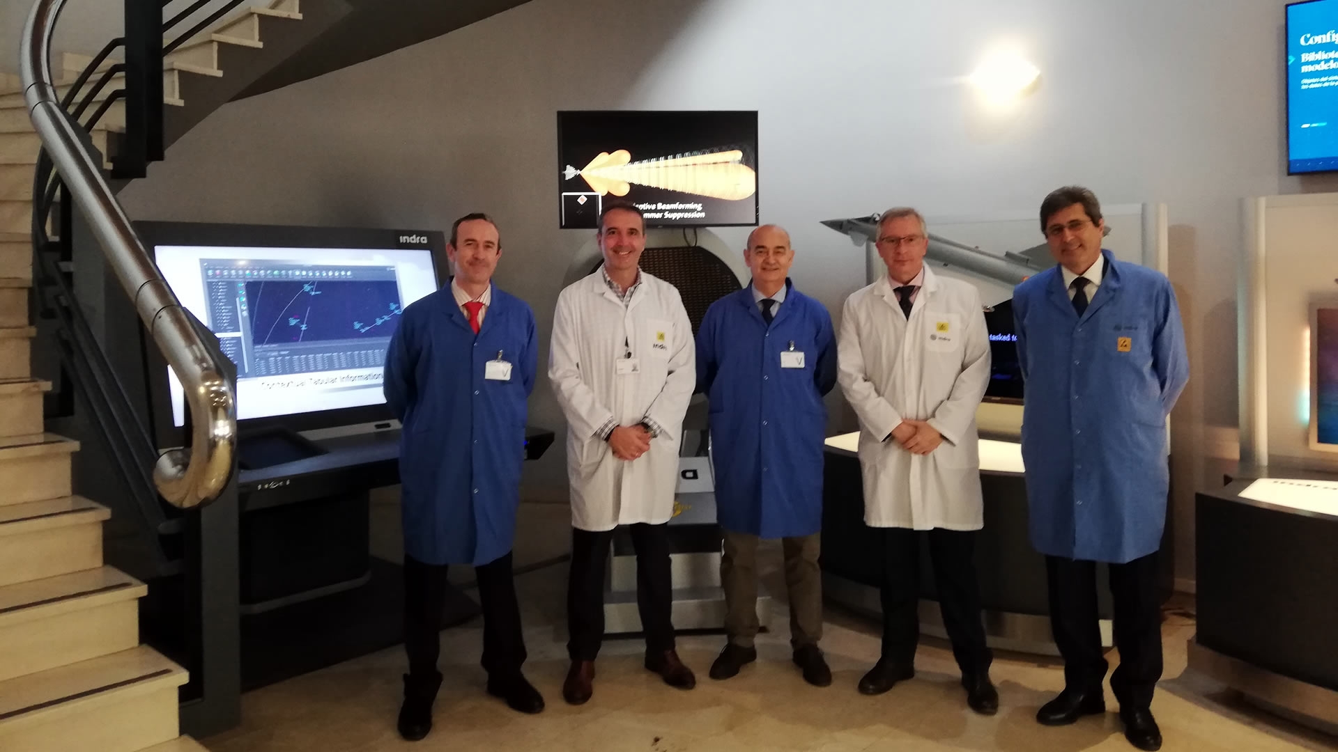 El Director del CUGC visita las instalaciones de INDRA, en su sede de Aranjuez