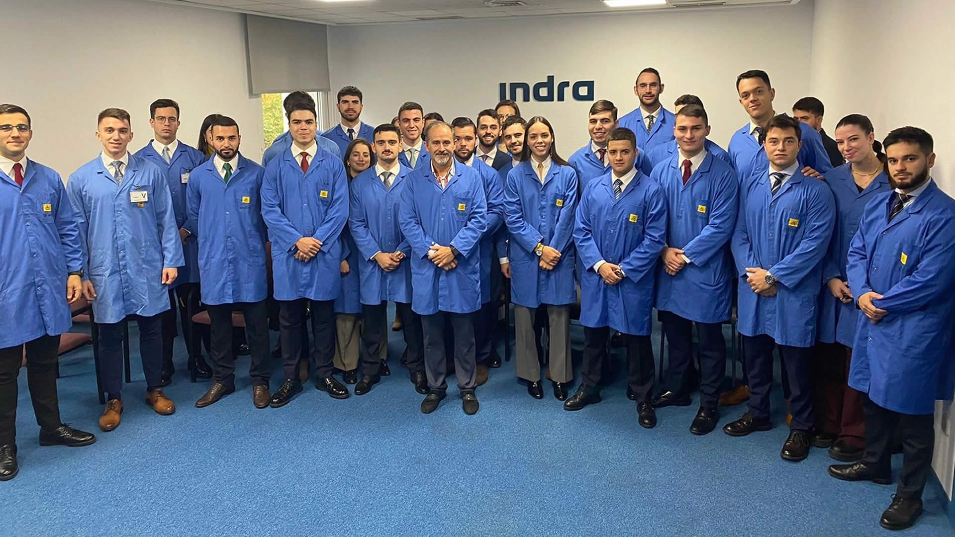 Visita de los estudiantes del 4º curso GIS a la empresa INDRA en Aranjuez