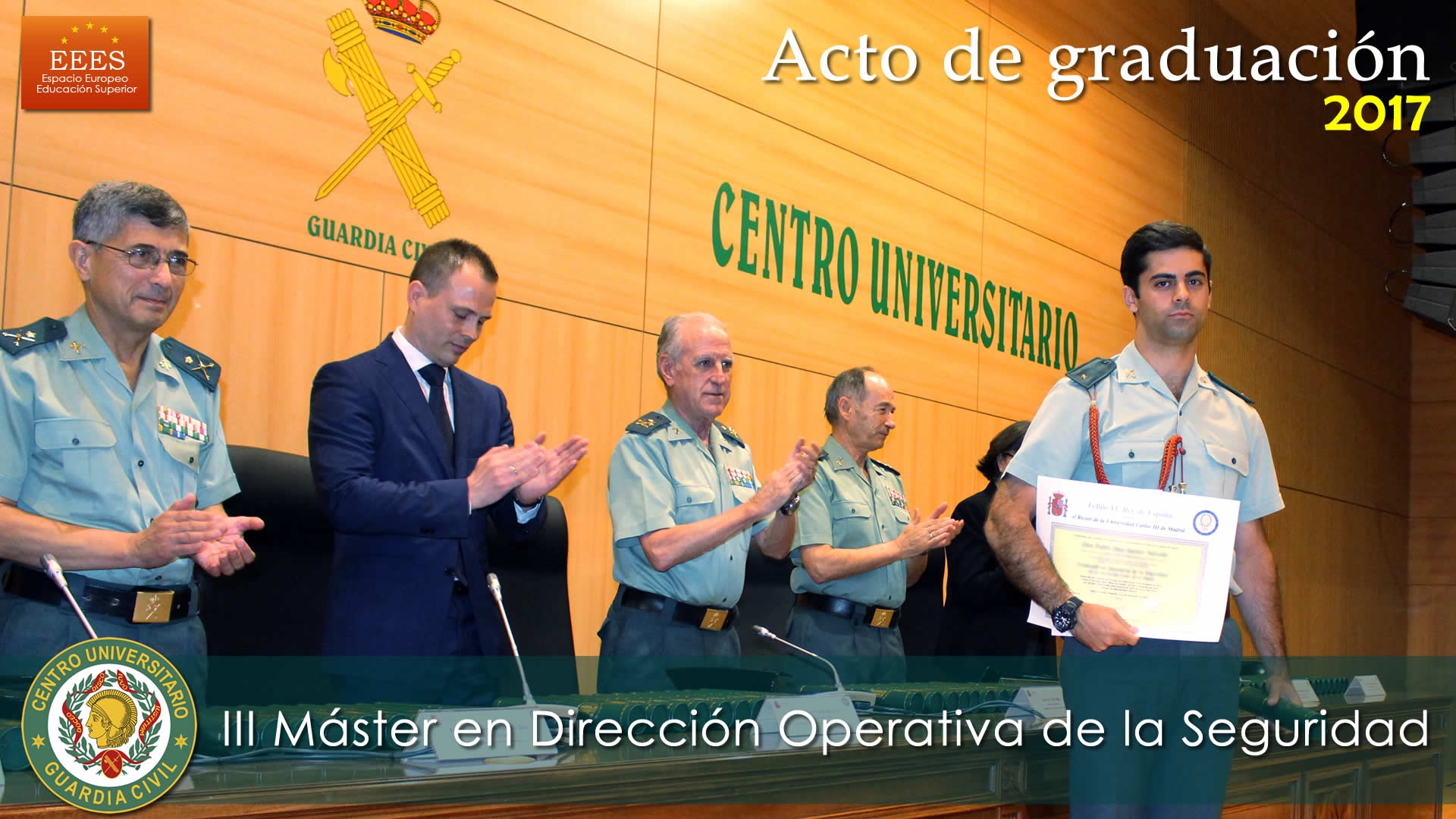 Acto de graduación del III Máster en Dirección Operativa de la Seguridad