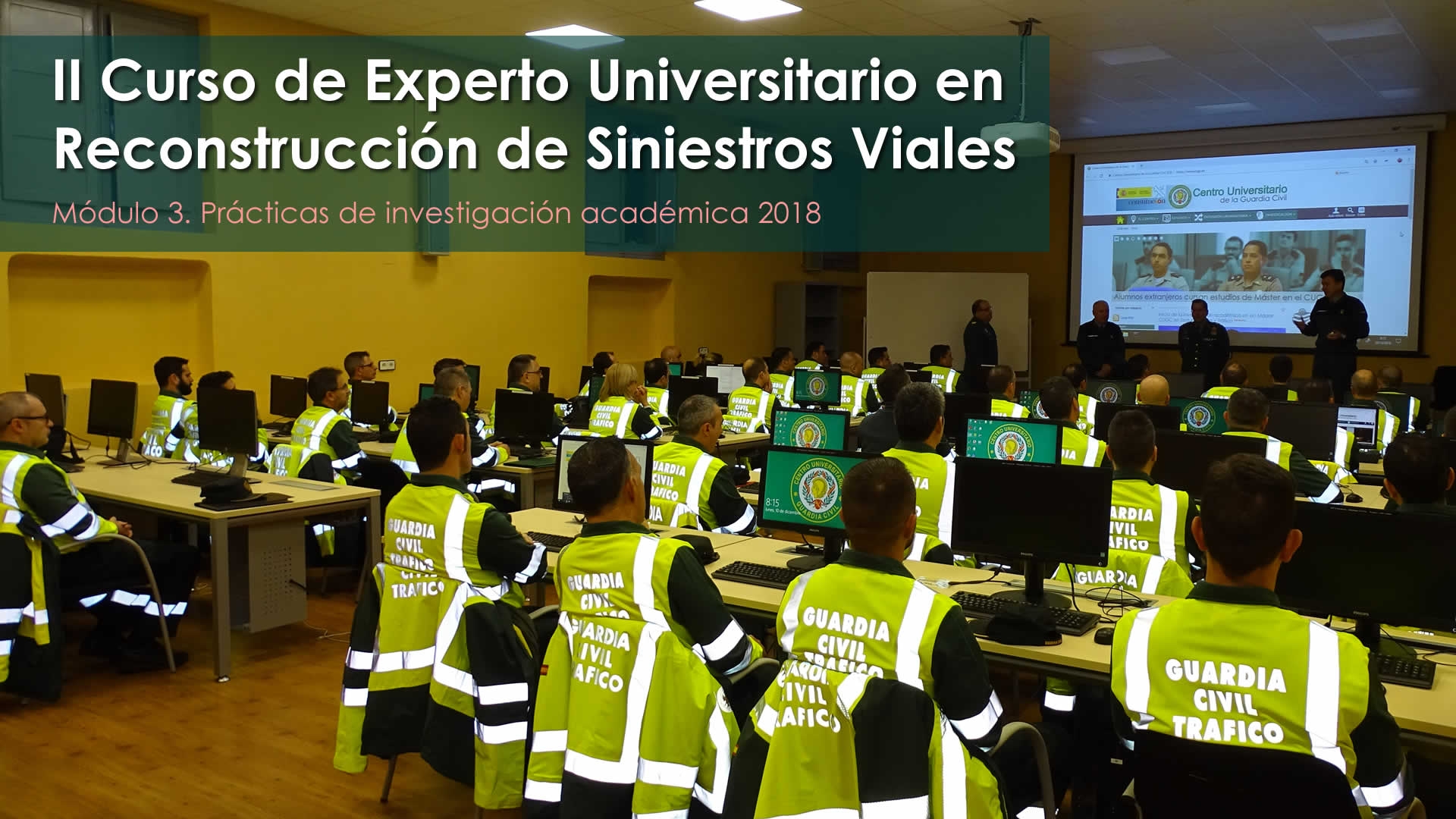 El CUGC acoge las exposiciones de los trabajos de investigación del II Curso de Experto Universitario en Reconstrucción de Siniestros Viales