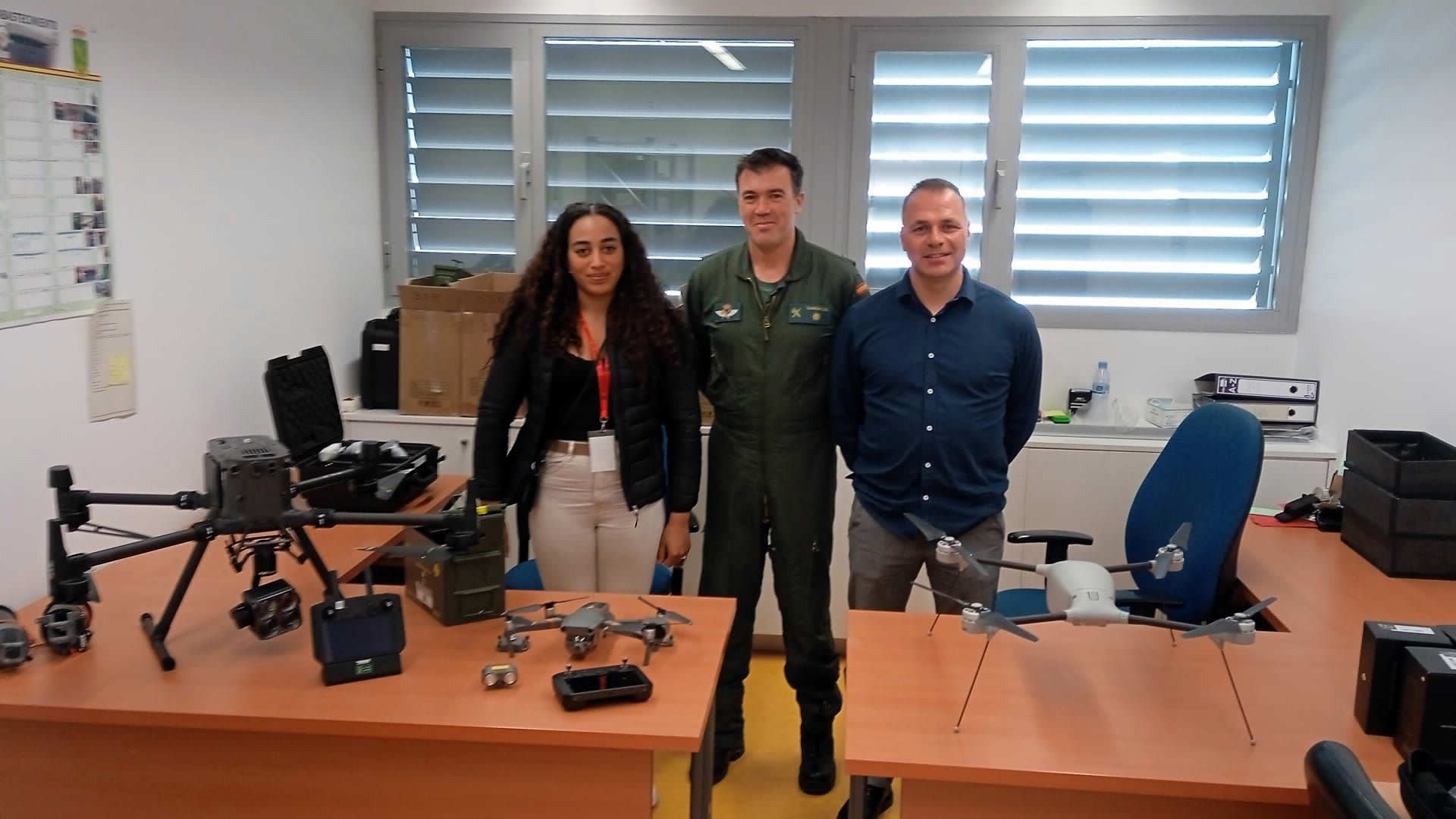 Tres oficiales de la GNR de Portugal finalizan en el CUGC su movilidad ERASMUS+