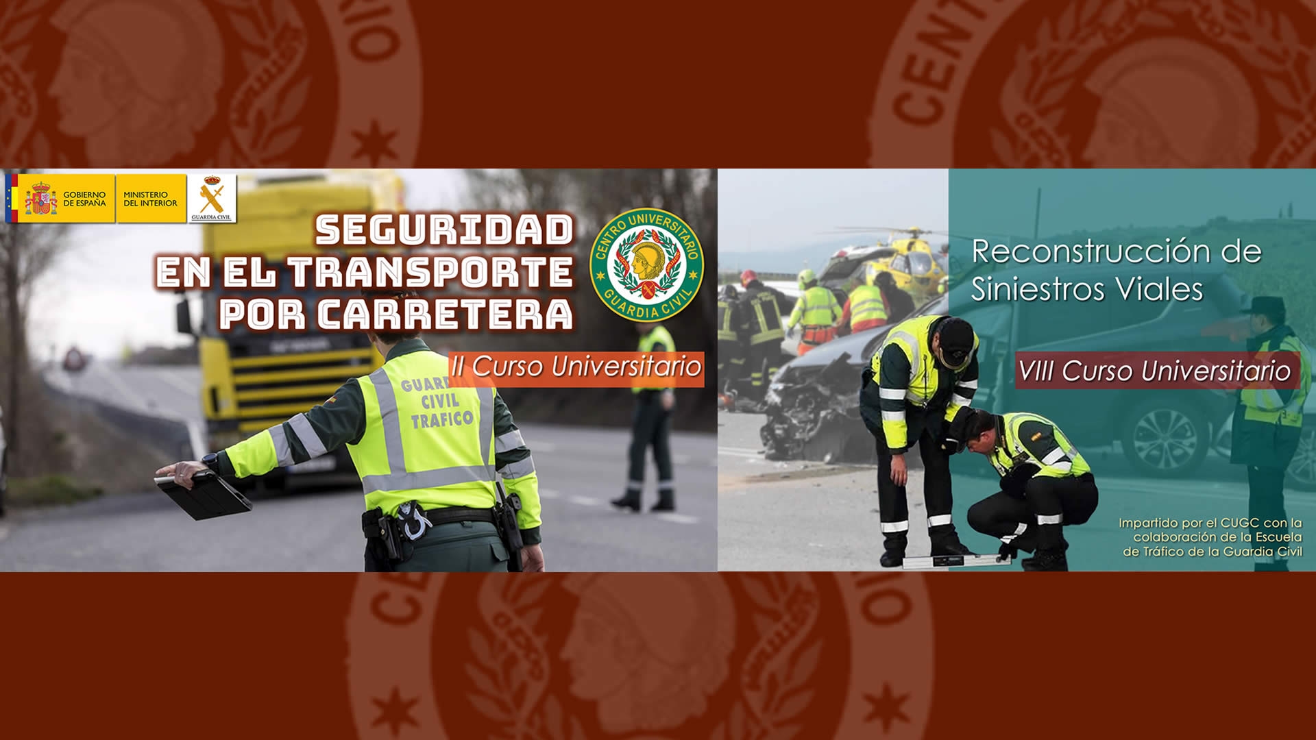 Fase presencial del VIII Curso Universitario en Reconstrucción de Siniestros Viales y el II Curso Universitario de Seguridad en el Transporte por Carretera