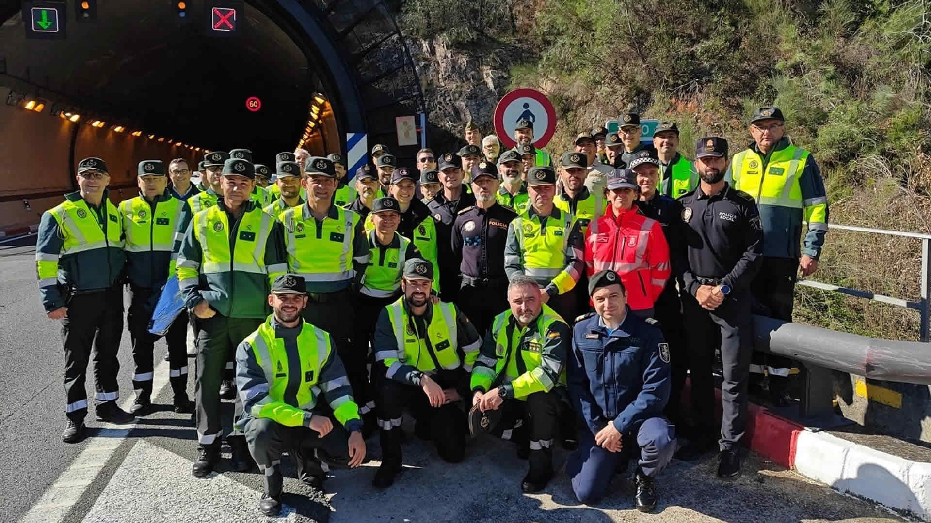 Visita al túnel de Miravete (A-5) por los alumnos del "VII Máster en Seguridad Vial y Tráfico"