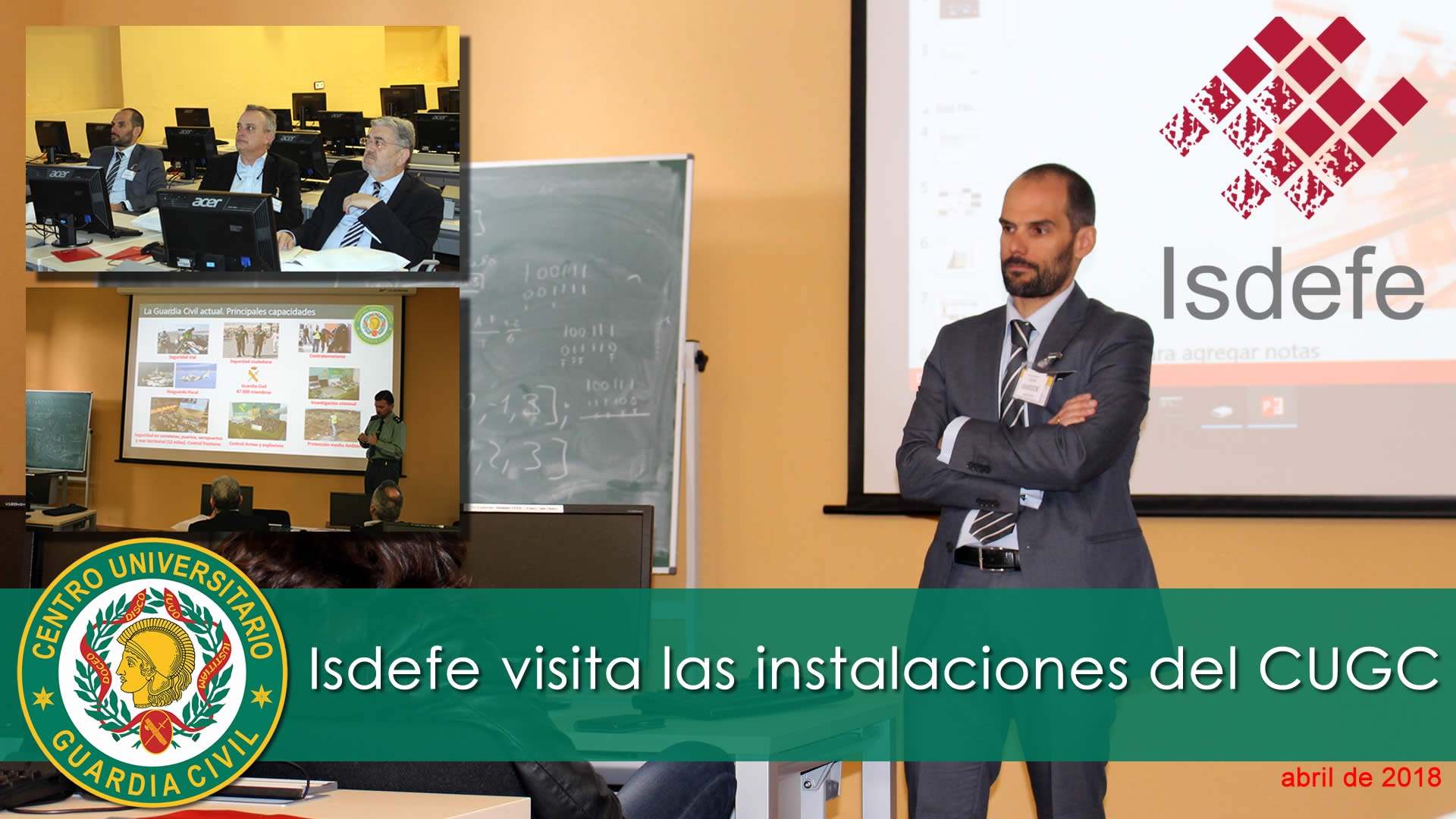 Isdefe visita las instalaciones del Centro Universitario de la Guardia Civil