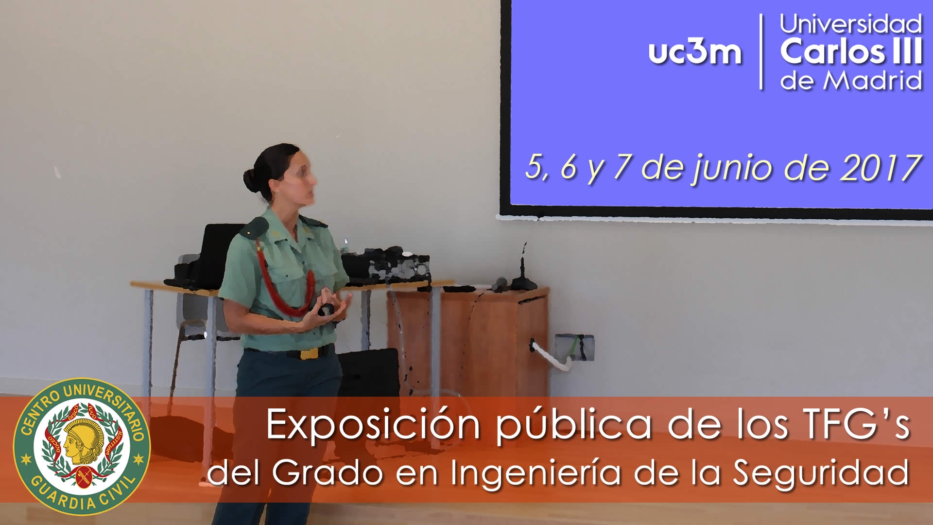Exposición pública de los TFG&#039;s del Grado en Ingeniería de la Seguridad 2017