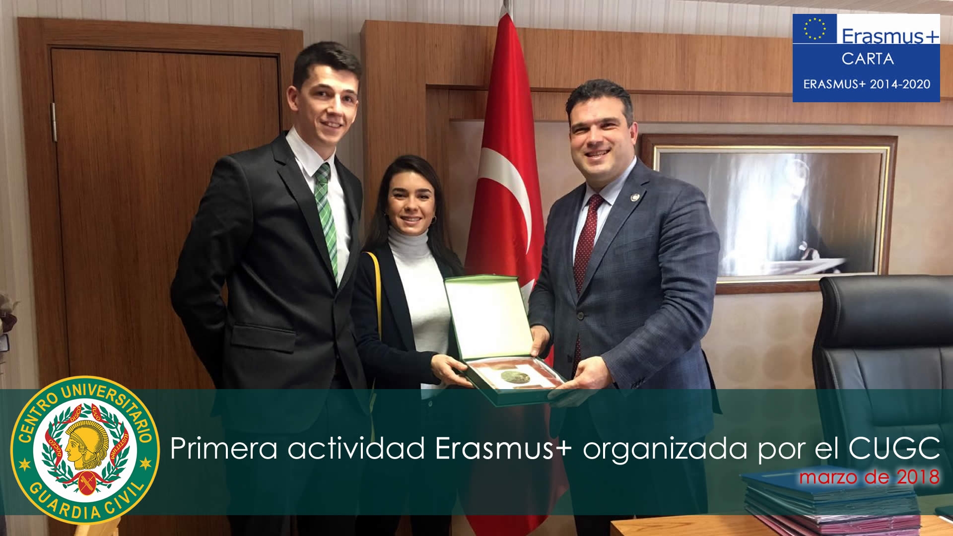 Primera actividad Erasmus+ organizada por el CUGC con dos alumnos de la Guardia Civil que visitan la Academia de Policía Nacional en Turquía, y asignación de fondos europeos al Centro