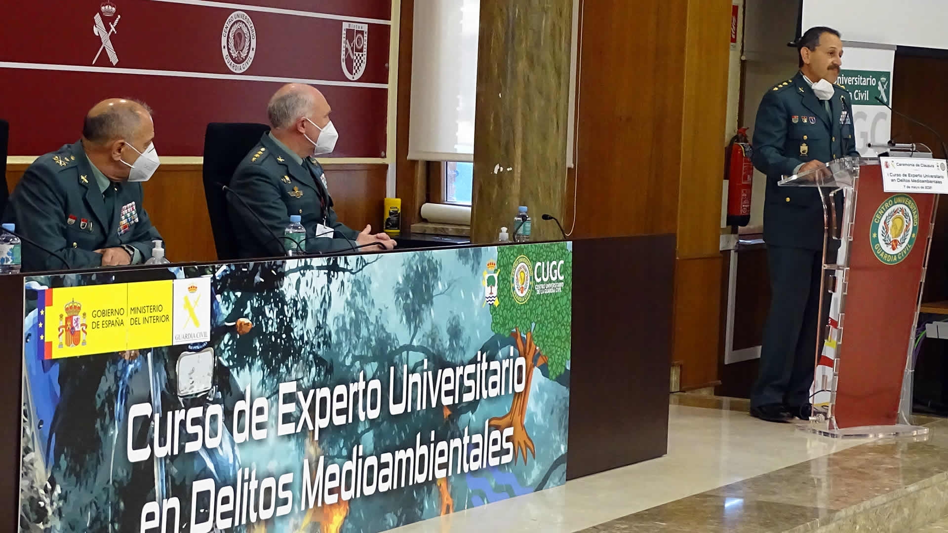 Ceremonia de Clausura del I Curso de Experto Universitario en Delitos Medioambientales