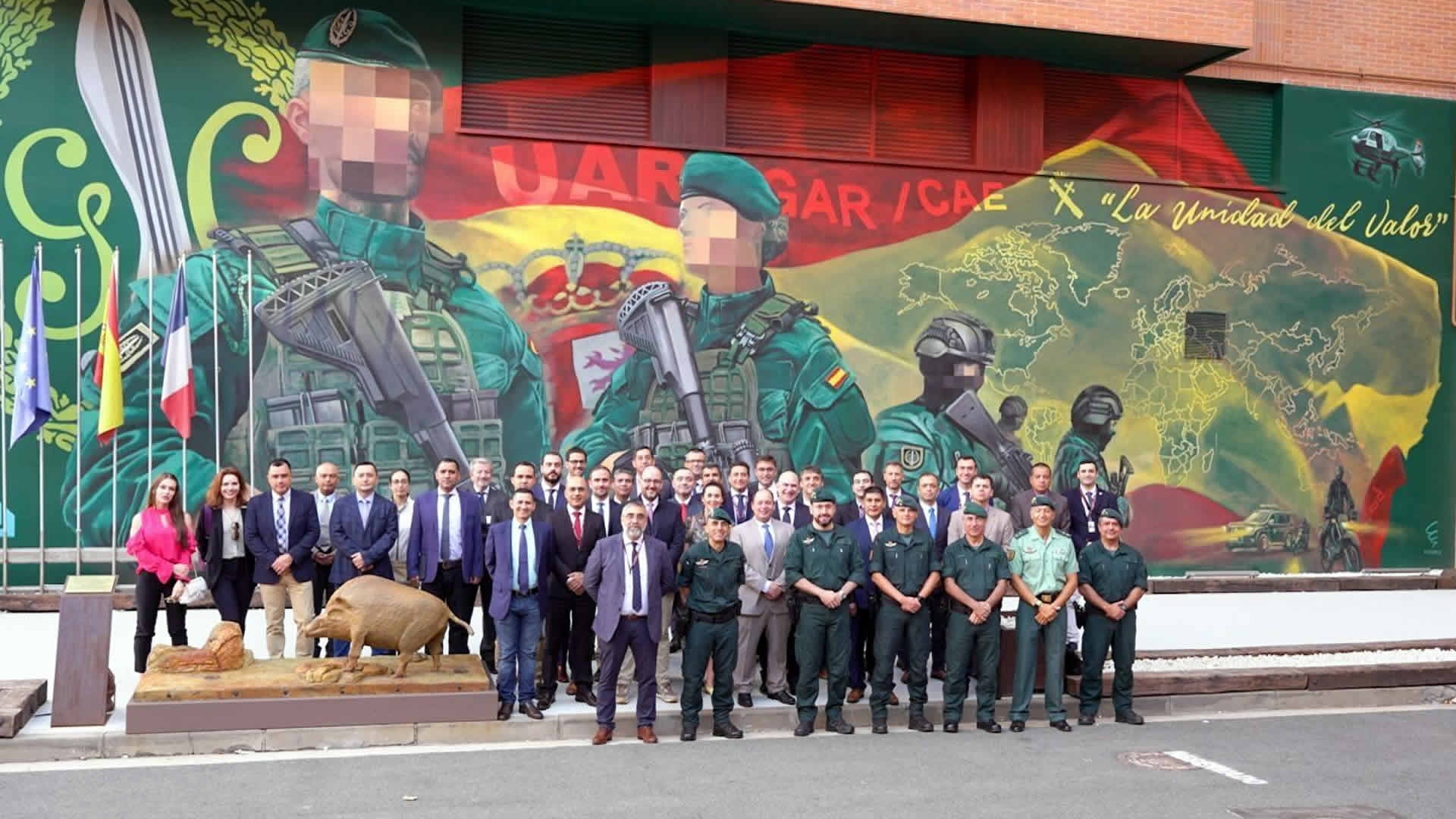 Los alumnos del III Máster en Alta Dirección en Seguridad Internacional impartido por el Centro Universitario de la Guardia Civil (CUGC) han visitado la Unidad de Acción Rural (UAR) de la Guardia Civil en Logroño