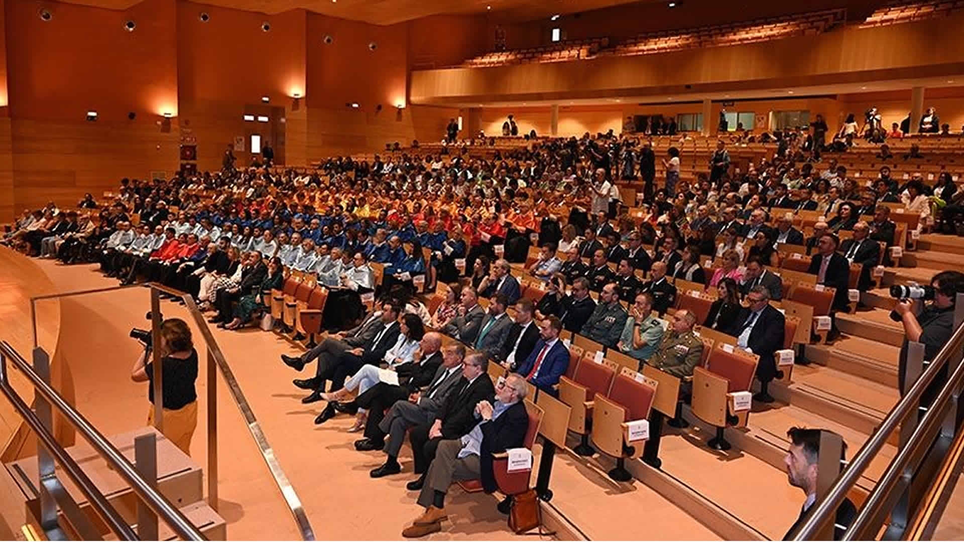 Apertura del curso académico, 2024-2025 en el paraninfo Luis Arroyo.Universidad de Castilla-La Mancha en Ciudad Real