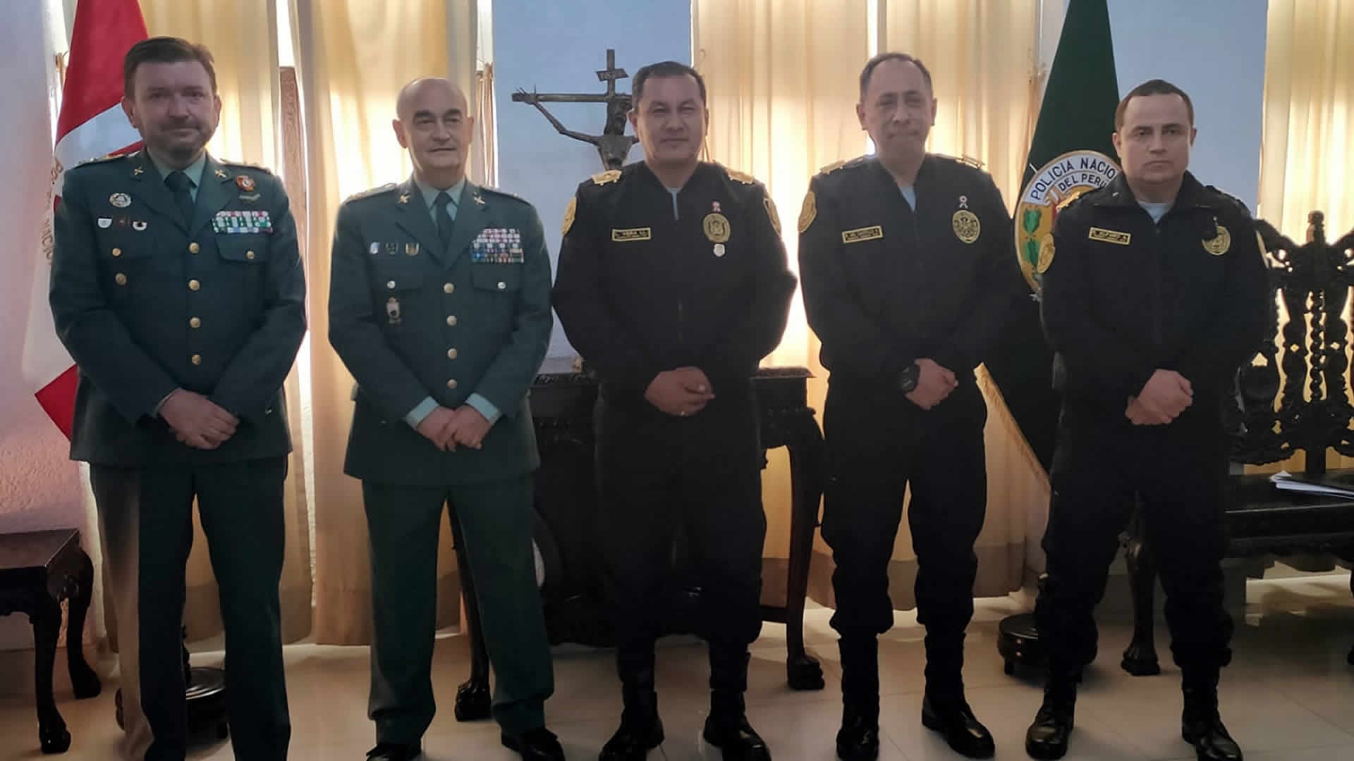 Visita de alto nivel del Centro Universitario de la Guardia Civil (CUGC) a la Policía Nacional del Perú (PNP) del 4-8 de julio 2022