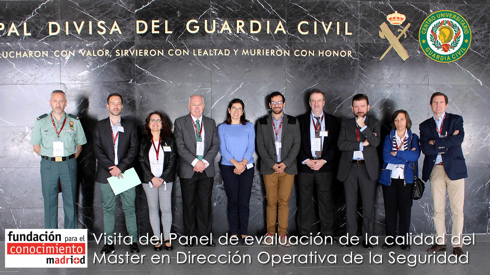 Visita del Panel de evaluación de la calidad del Máster en Dirección Operativa de la Seguridad