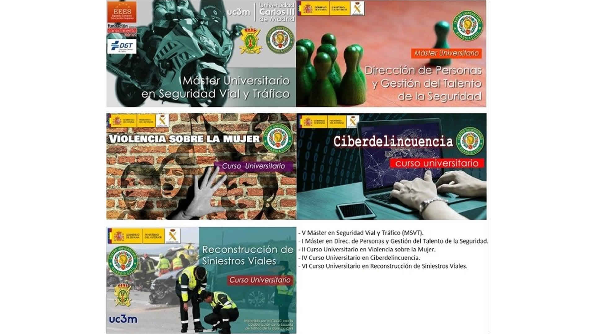 El Centro Universitario de la Guardia Civil da inicio a una amplia oferta formativa en el mes de septiembre