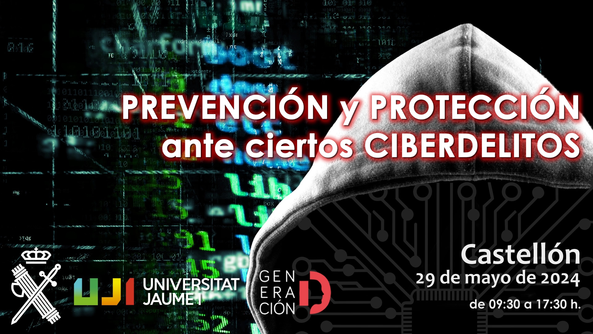Nueva jornada gratuita. &quot;PREVENCIÓN Y PROTECCIÓN ANTE CIERTOS CIBERDELITOS&quot;