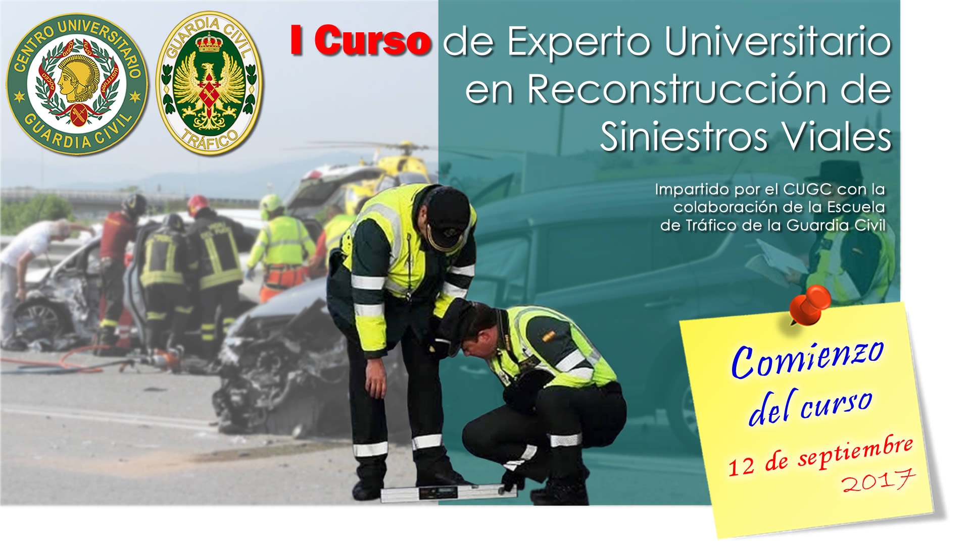 Comienza el I Curso de Experto Universitario en Reconstrucción de Siniestros Viales