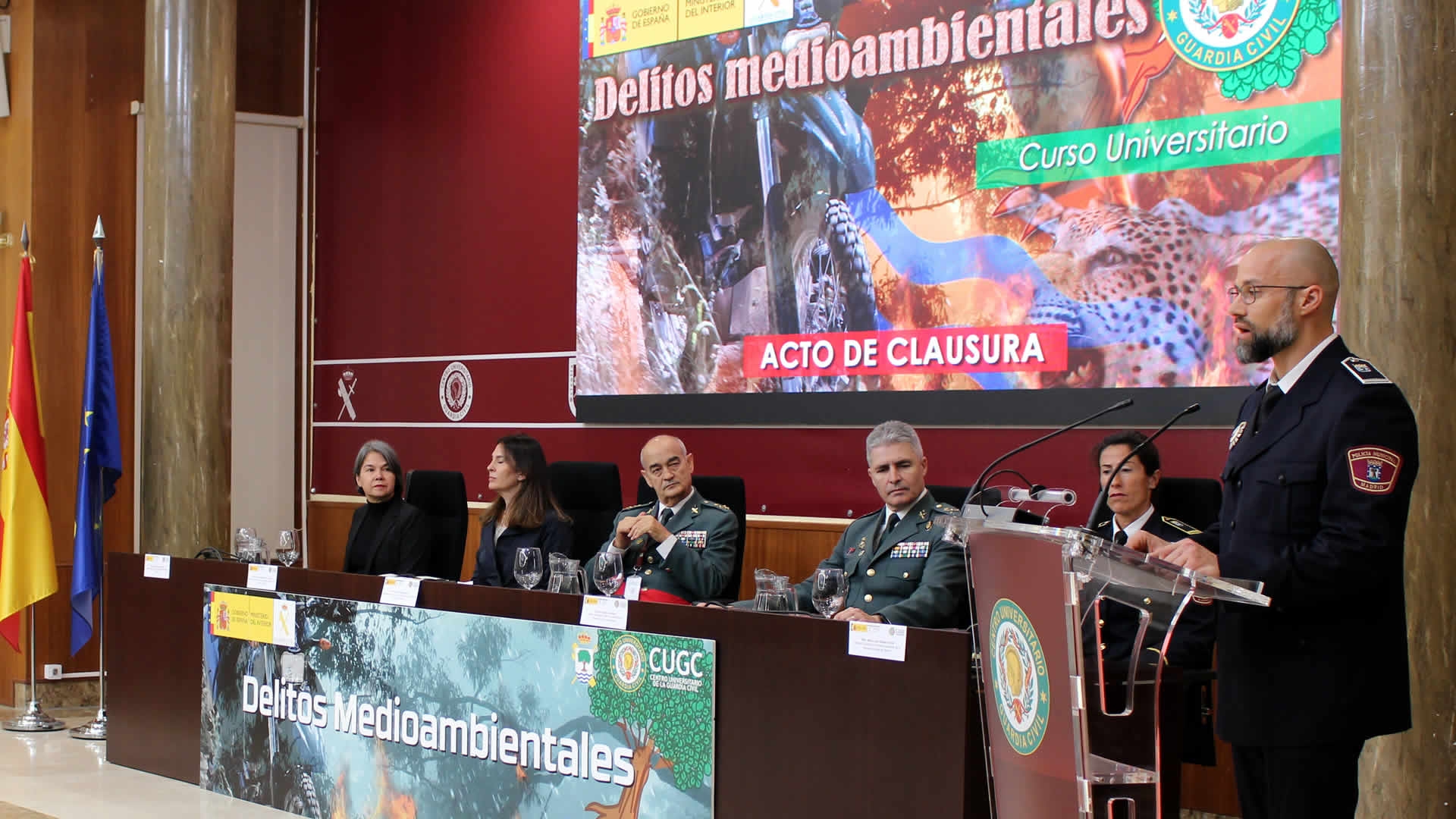 Clausura del IV Curso Universitario en Delitos Medioambientales