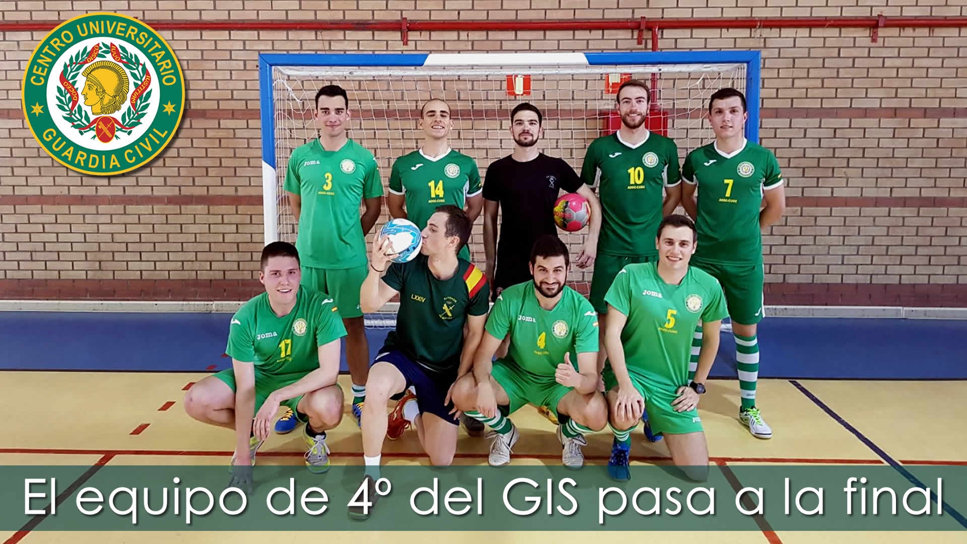 Espectacular victoria del equipo de 4º del Grado en Ingeniería de la Seguridad: lanzado a la FINAL de la Copa Rector de fútbol sala [7-0]