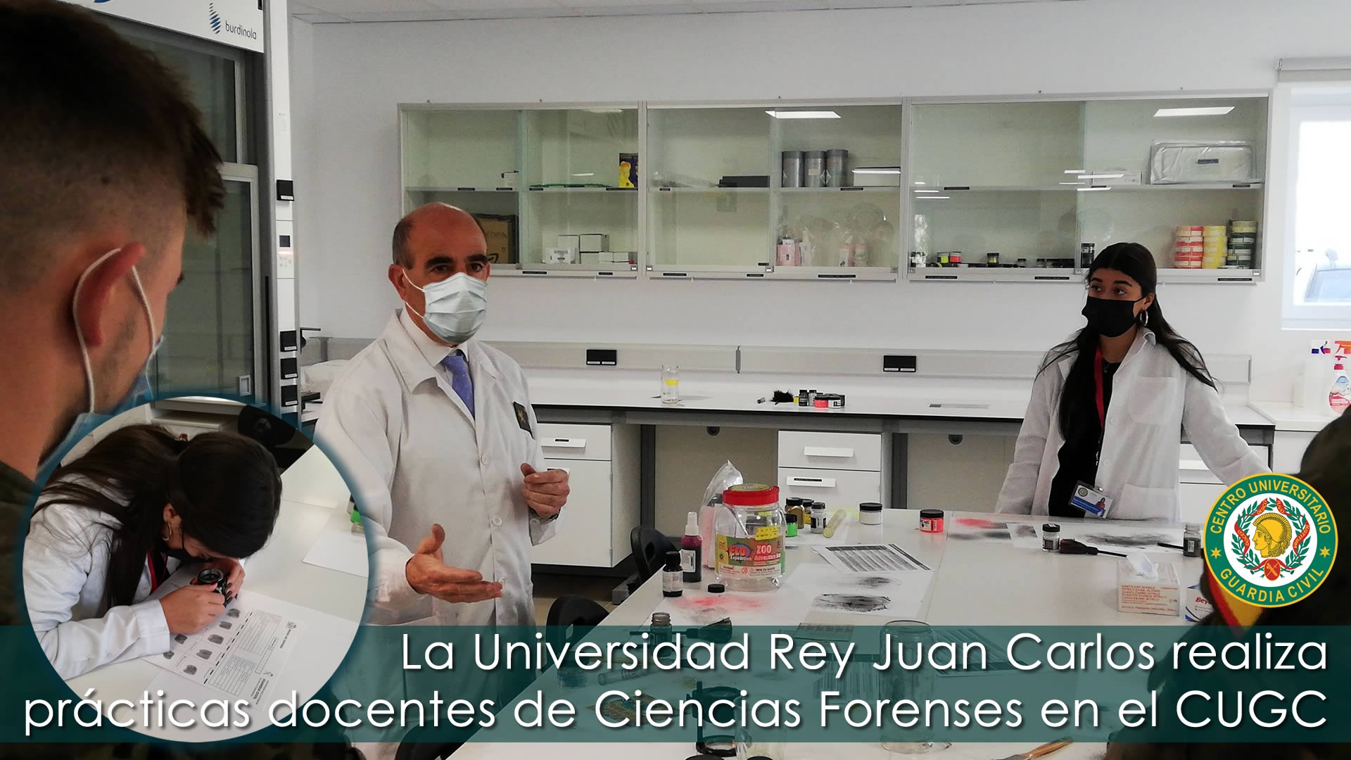 La Universidad Rey Juan Carlos realiza prácticas docentes de Ciencias Forenses en el CUGC
